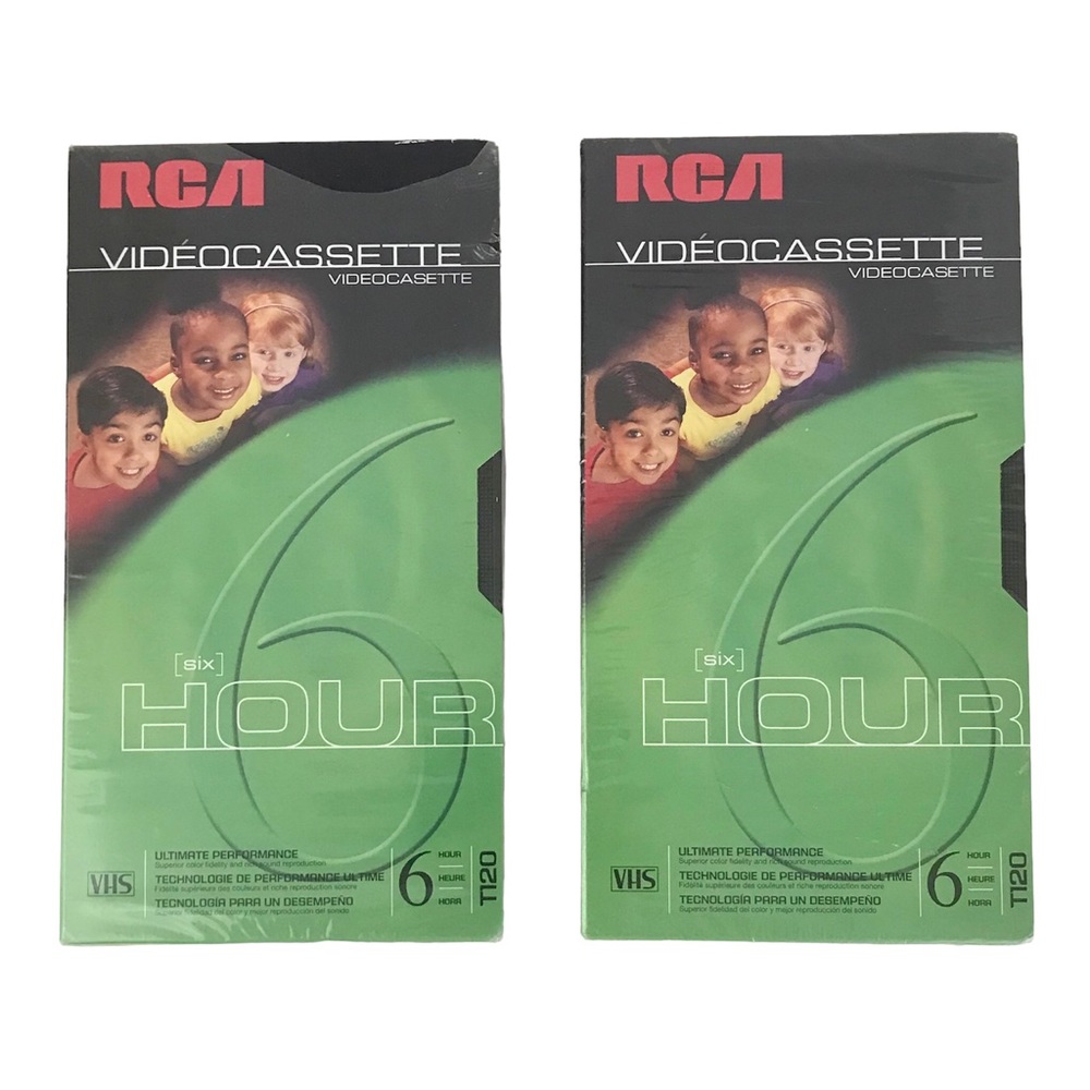 RCA 2 VHS Blank Videocassettes